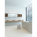 Latitude-Slim LED 36.75 inch Chrome Bath Vanity Light Wall Light
